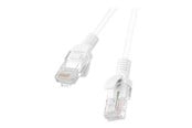 Netværkskabel - Lanberg patch cable - 3 m - white RAL 9010 - Hvid - PCU6-10CC-0300-W