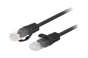 Netværkskabel - Lanberg patch cable - 7.5 m - black RAL 9004 - Sort - PCU5-10CC-0750-BK