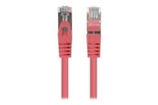 Netværkskabel - Lanberg patch cable - 50 cm - red RAL 3017 - Rød - PCF6-20CC-0050-R