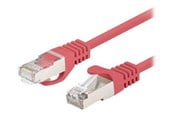 Netværkskabel - Lanberg patch cable - 1 m - red RAL 3017 - Rød - PCF6-20CC-0100-R