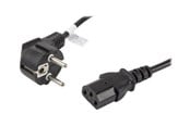 Strømkabel (intern) - Lanberg - power cable - power CEE 7/7 to power IEC 60320 C13 - 1.8 m - CA-C13C-15CC-0018-BK