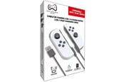 Spil tilbehør - Deep Explorer 2-in-1 Joy-Con Fast Charging Cable - Oplader - Nintendo Switch - 721688537588