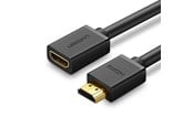 Skærmkabel - UGREEN HD107 HDMI (Male) to HDMI (Female) 4K Cable 1m - Black - 10141