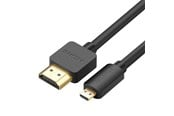 Skærmkabel - UGREEN 30102 HDMI to micro HDMI Cable (HDMI V2.0 / 4K 60Hz / 30AWG) - 1.5m - Black - 30102