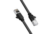 Netværkskabel - UGREEN Flat network cable - 2m - Black - Sort - 2m - 50185
