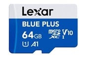 Hukommelseskort - Lexar BLUE PLUS - flash memory card - 64 GB - microSDXC UHS-I - LMSBLPL064G-BNANG