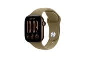 Smartwatch & Sportsur - Apple Watch Series 12 GPS + Cellular 42mm Dark Bronze Aluminium Case with Olive Sport Band - M/L - MJG54QN/A