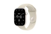 Smartwatch & Sportsur - Apple Watch Series 12 GPS + Cellular 46mm Pearl White Ceramic Case with Sand Sport Band - M/L - MJH24QN/A