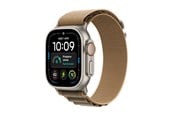 Smartwatch & Sportsur - Apple Watch Ultra 4 GPS + Cellular 49mm Natural Titanium Case with Desert Alpine Loop - L - MJAG4DH/A