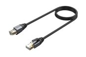 Netværkskabel - Unitek network cable - 1.5 m - black - Sort - 1m - C18149AGY03-1.5M