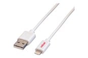 USB kabel - Roline Lightning cable - Lightning / USB - 1 m - 11.02.8321
