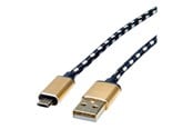 USB kabel - Roline Gold - USB cable - USB to Micro-USB Type B - 1.8 m - 11.02.8820