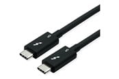 FireWire / ThunderBolt kabel - Roline - Thunderbolt cable - USB-C to USB-C - 1 m - 11.02.9112