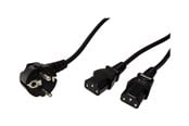 Strømkabel (intern) - Roline - power cable - power CEE 7/7 to power IEC 60320 C13 - 2 m - 19.08.1022