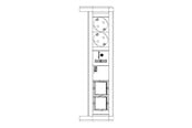 Strømkabel (ekstern) - Bachmann DESK 1 - power strip - 902.0245