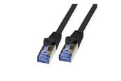 Netværkskabel - Roline VALUE patch cable - 20 m - black - Sort - 21.99.0720