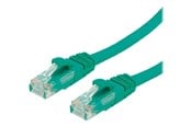 Netværkskabel - Roline VALUE patch cable - 10 m - green RAL 6016 - Grøn - 21.99.1447