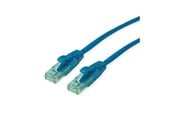 Netværkskabel - Roline Recycled Material patch cable - 10 m - blue - Blå - 21.45.3147