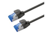 Netværkskabel - Roline patch cable - 50 cm - black pantone 3C - Sort - 21.15.4350