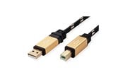 USB kabel - Roline Gold - USB cable - USB to USB Type B - 3 m - 11.02.8803