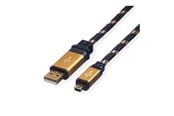 USB kabel - Roline Gold - USB cable - mini-USB Type B to USB - 3 m - 11.02.8823