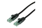 Netværkskabel - Roline Recycled Material patch cable - 10 m - black - Sort - 10m - 21.45.3157