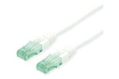 Netværkskabel - Roline Recycled Material patch cable - 15 m - white - Hvid - 15m - 21.45.3168