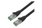 Netværkskabel - Roline Recycled Material patch cable - 15 m - black pantone 3C - Sort - 15m - 21.45.3258
