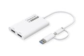 Dockingstation - Roline - docking station - USB-C / USB-A - 2 x DP - 12.03.3207