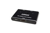 Skærm & Lyd switch - Roline - video/audio switch - 8K - 2 ports - 14.01.3592