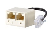 Netværkskabel - METZ UAE network adapter - 10 cm - pearl white - Hvid - 0.1m - 130607440101-E