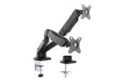 Skærmholder - Roline VALUE mounting kit - adjustable arm - for 2 LCD displays - black - 17.99.1163