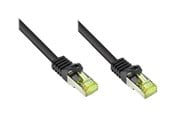Netværkskabel - Alcasa electronik Good Connections RNS patch cable - 15 cm - black - Sort - 8070R-002S