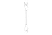 Strømkabel (ekstern) - Bachmann - power extension cable - IEC 60320 C20 to IEC 60320 C19 - 1 m - 356.1733
