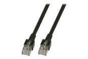 Netværkskabel - EFB NORDIC EFB-Elektronik patch cable - 1.5 m - black - Sort - 1m - K5456.1,5