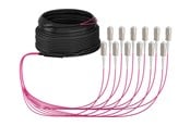 Netværkskabel - EFB NORDIC EFB-Elektronik trunk cable - 40 m - black - Sort - 40m - O8341S40OM4