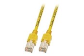 Netværkskabel - EFB NORDIC EFB-Elektronik patch cable - 15 cm - yellow - Gul - 0.1m - K8015.0,15