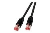 Netværkskabel - EFB NORDIC EFB-Elektronik patch cable - 25 cm - black - Sort - 0.25m - K8050.0,25