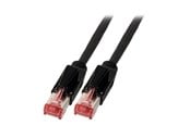 Netværkskabel - EFB NORDIC EFB-Elektronik patch cable - 15 cm - black - Sort - 0.1m - K8708SW.0,15