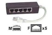 Netværkskabel - EFB NORDIC EFB-Elektronik ISDN splitter - 15 cm - 0.1m - K5117.015