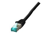 Netværkskabel - EFB NORDIC EFB-Elektronik patch cable - 25 cm - black - Sort - 0.25m - MK6001W.0,25B