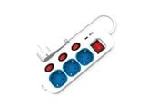 Strømkabel (ekstern) - Roline - power strip - 3-way individual on/off switches - 3600 Watt - 19.07.2344