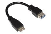 USB kabel - Alcasa electronik Good Connections - USB adapter - Micro-USB Type B to USB - 10 cm - 2711-OTG
