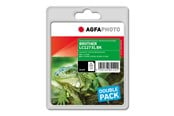 Blæk, Toner & Forbrugsstoffer - Agfa Photo Multi pack - 2-pack - black - compatible - ink cartridge (alternative for: Brother LC127XLBKBP2) - APB127BDUOD