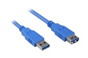 USB kabel - Sharkoon - USB extension cable - USB Type A to USB Type A - 3 m - 4044951015696