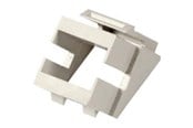 Netværkstilbehør - EFB NORDIC EFB-Elektronik Keystone Adapter-Frame - flange mount - 37501WS.1