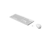 Tastatur - HP 230 - Tastatur & Mus sæt - Fransk - Hvid - 3L1F0AA#ABF