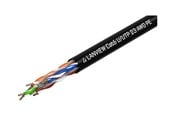 Netværkskabel - Lanview bulk cable - 305 m - black - Sort - 305m - LVN122151