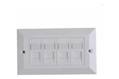 Netværkstilbehør - Lanview faceplate - UK type 146x86 mm - LVN126188UK-4