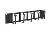Rack skabe - Lanview by Logon - rack cable management panel (horizontal / vertical) - with cable entry holes - 2U - RAO115BL